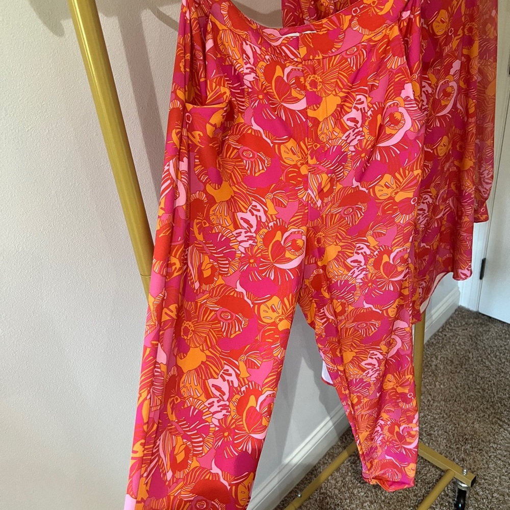 Floral Never Fully Dressed Tapered trouser/shirt - Picture 7 of 9